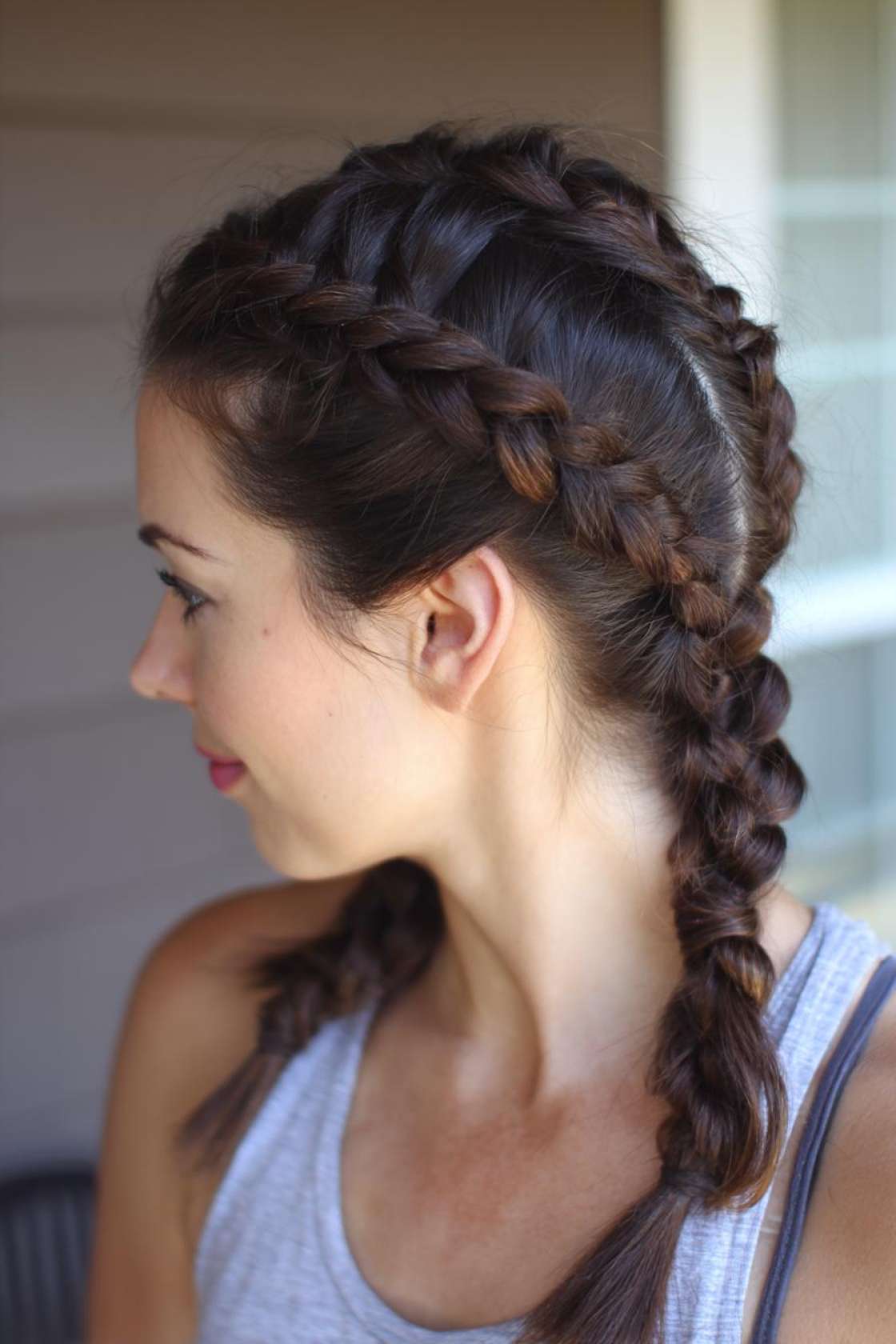 14+ Course-Ready Golf Hair Looks (Stay-Put Buns & Twists) - 10. Double French Braids