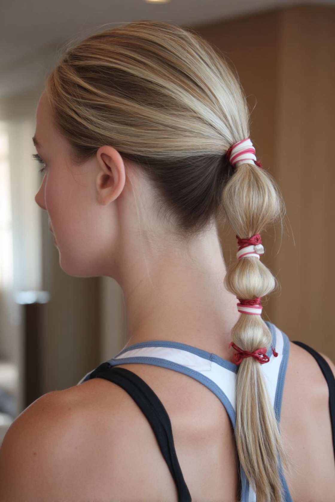 15+ Gym Hair Ideas That Actually Stay Put (From HIIT to Yoga) - 13. Bubble Braids