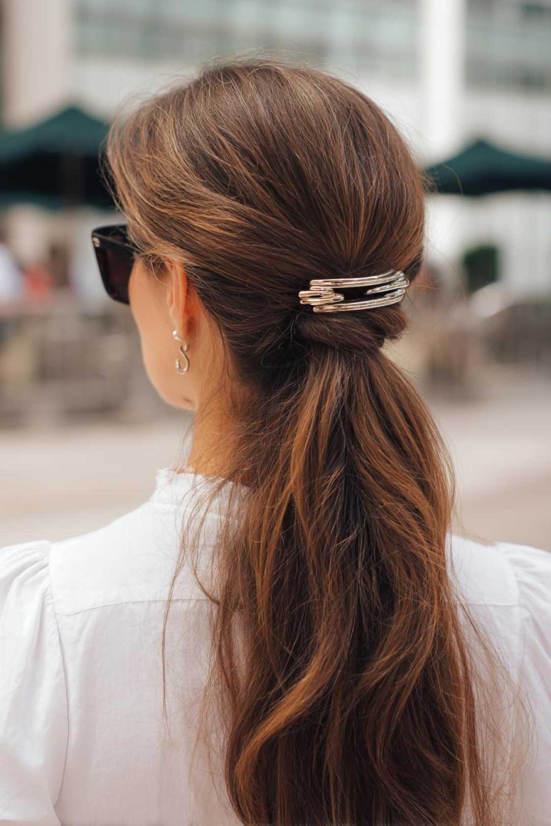 17+ Easy Summer Hairstyles (Claw Clips & Beachy Waves!) - 6. Half-Up with a Claw Clip