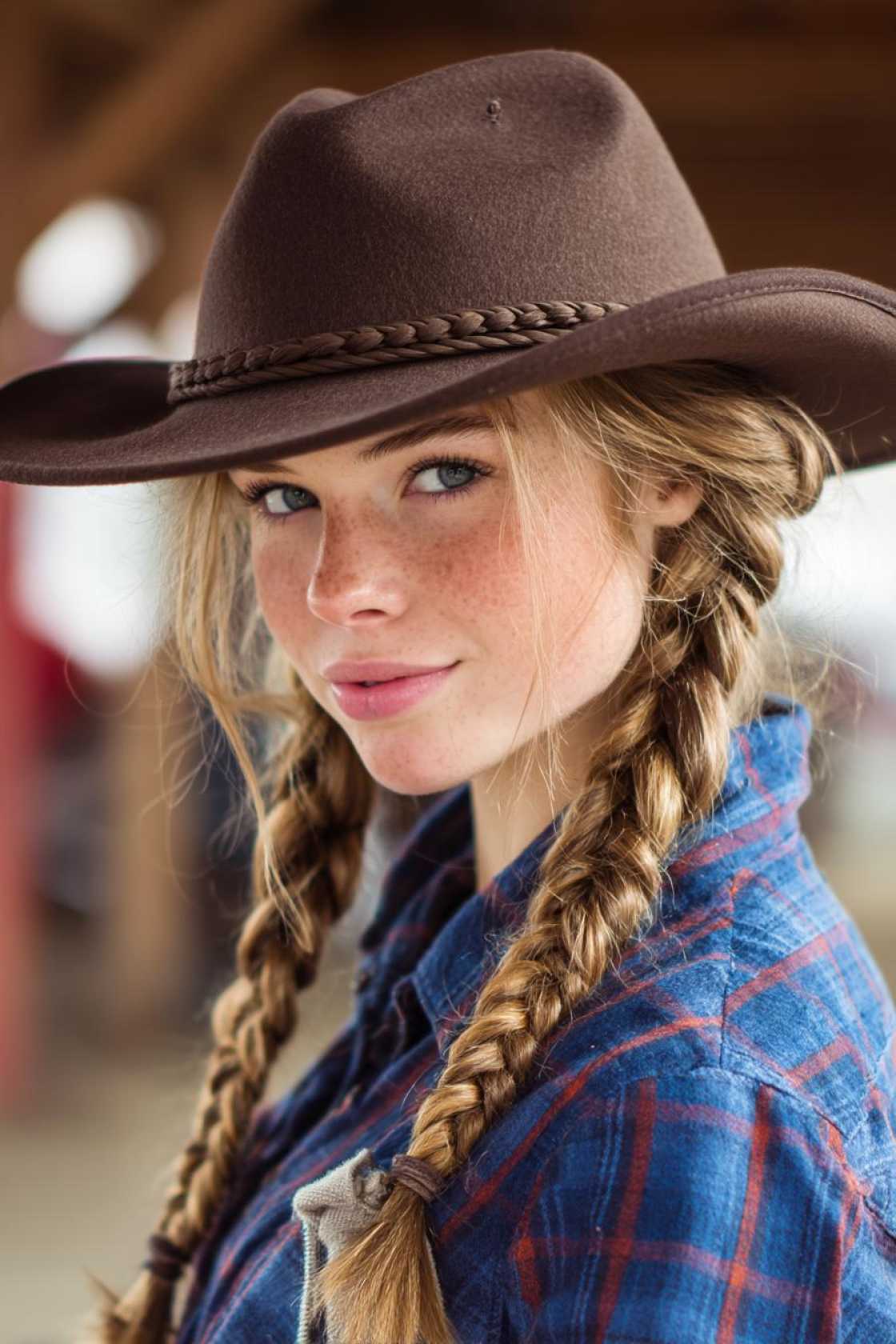 20+ Cute Country Hairstyles (Effortless Waves & Braids!) - 7. BRAIDED PONYTAIL