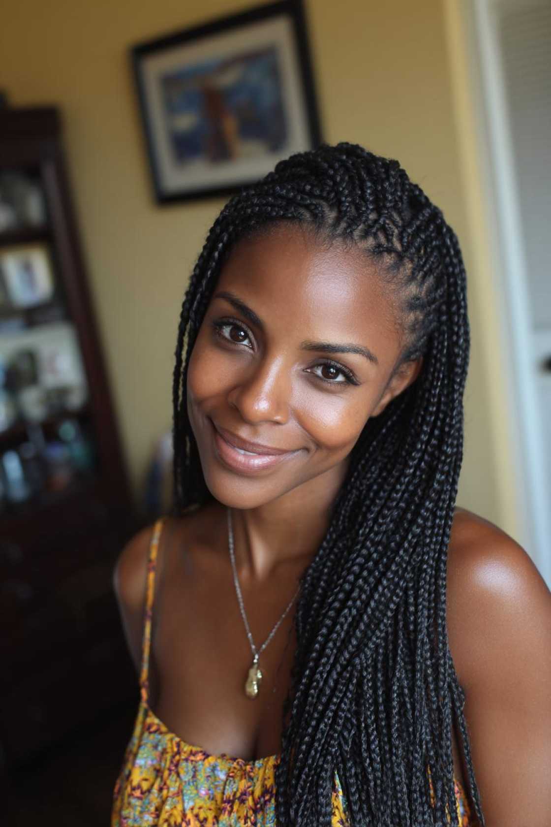 20+ Trending Knotless & Box Braid Ideas (Summer Styles!) - 18. Small Knotless Braids