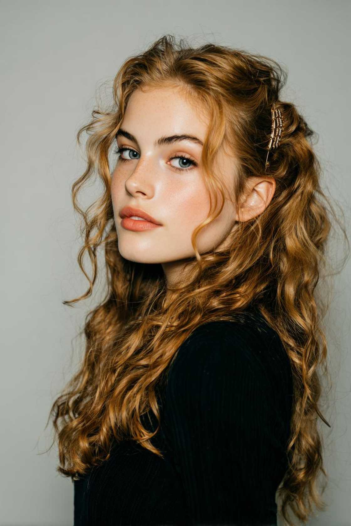 23+ Effortless Messy Claw Clip Hairstyles (Quick Twists & Buns!) - 18. Loose Waves with Clip