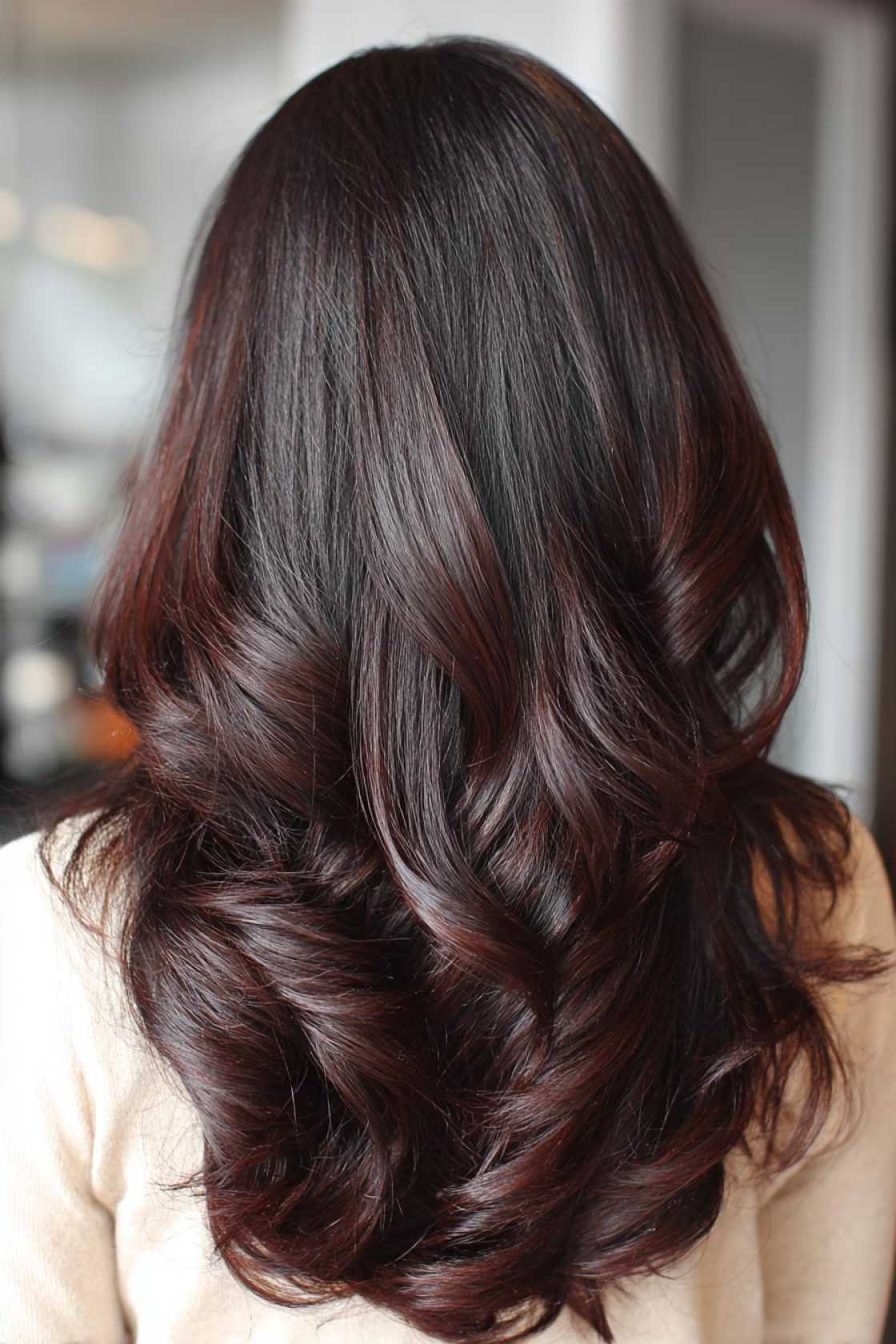15+ Delicious Cherry Cola Hair Color Ideas for a Rich & Vibrant Look. - 6. Cherry Cola on Black Hair