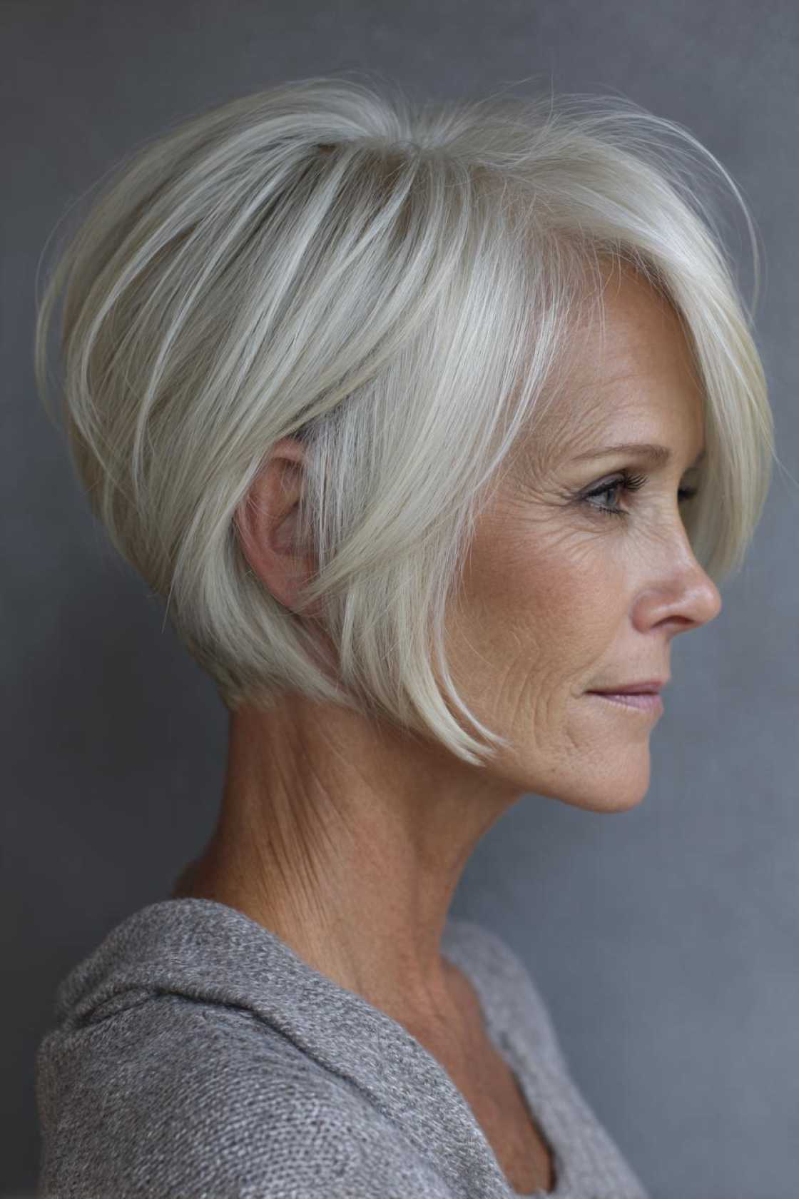 15+ Flattering Haircuts for Older Women with Thin Hair (Boost Volume & Style!). - 3. Inverted Bob