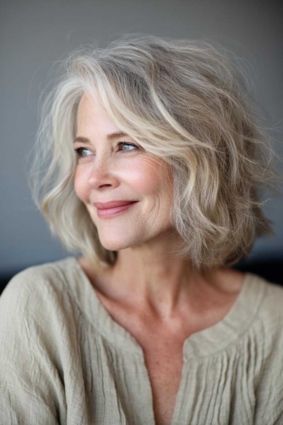 15+ Flattering Haircuts for Older Women with Thin Hair (Boost Volume & Style!). - 9. Layered Lob