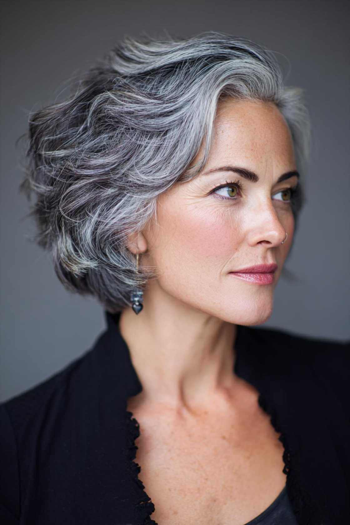 15+ Stunning Gray Blending Ideas for Dark Hair (Embrace Your Grays Gracefully!). - 9. Salt and Pepper Blending