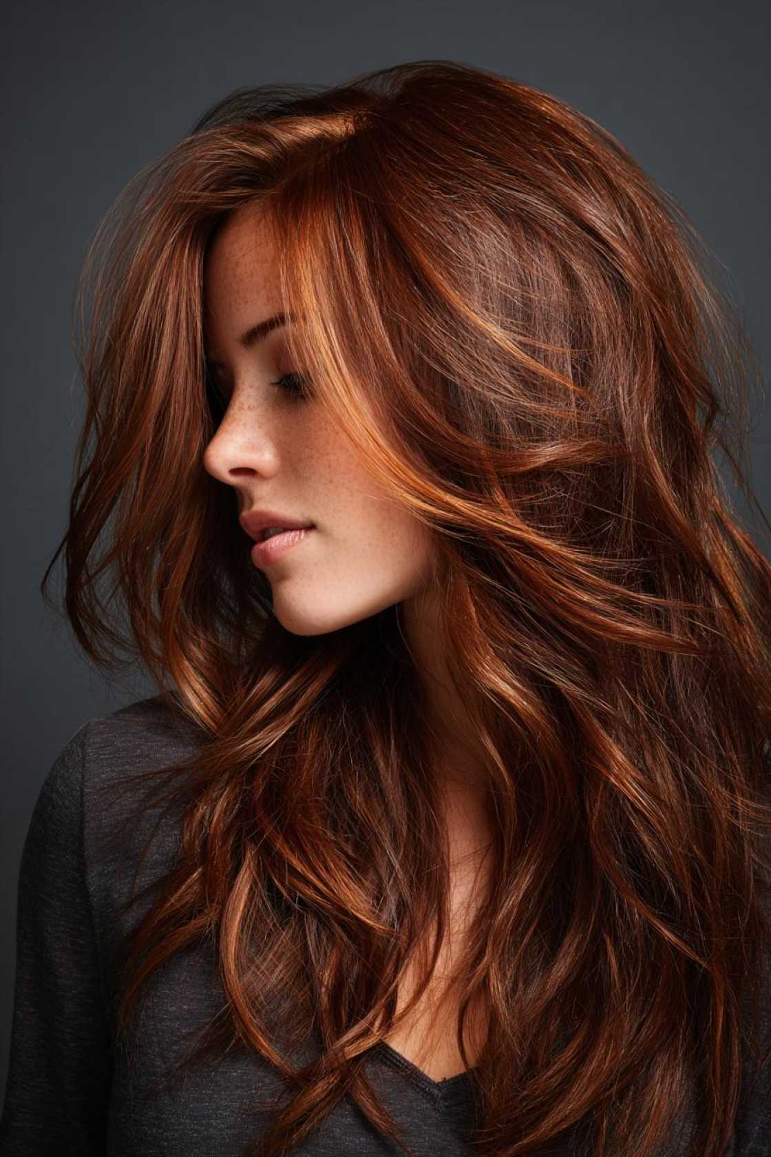 20+ Fresh Hair Color Ideas to Make Your Brunette Hair Shine (2025 Trends!). - 12. Cinnamon Swirl