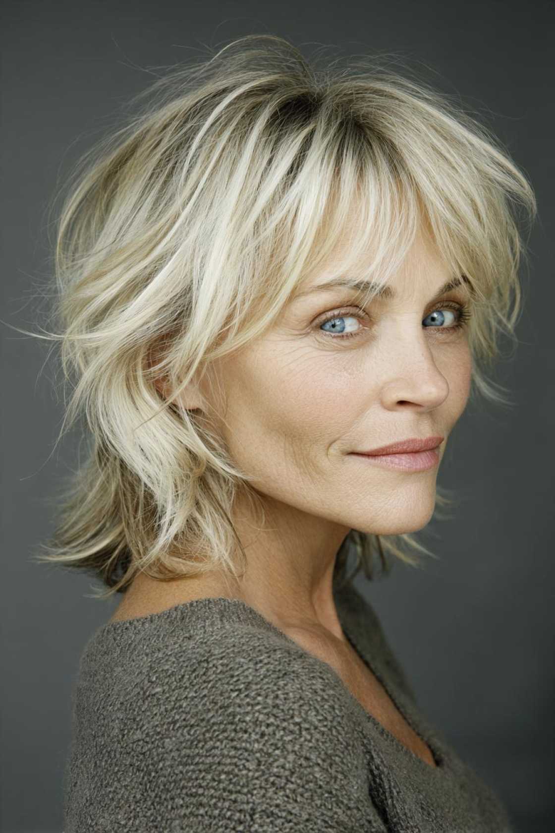 Effortless & Elegant: 18+ Summer Haircut Ideas for Women Over 50 (2025 Ready!). - 9. The Side-Swept Bangs with Medium Laye