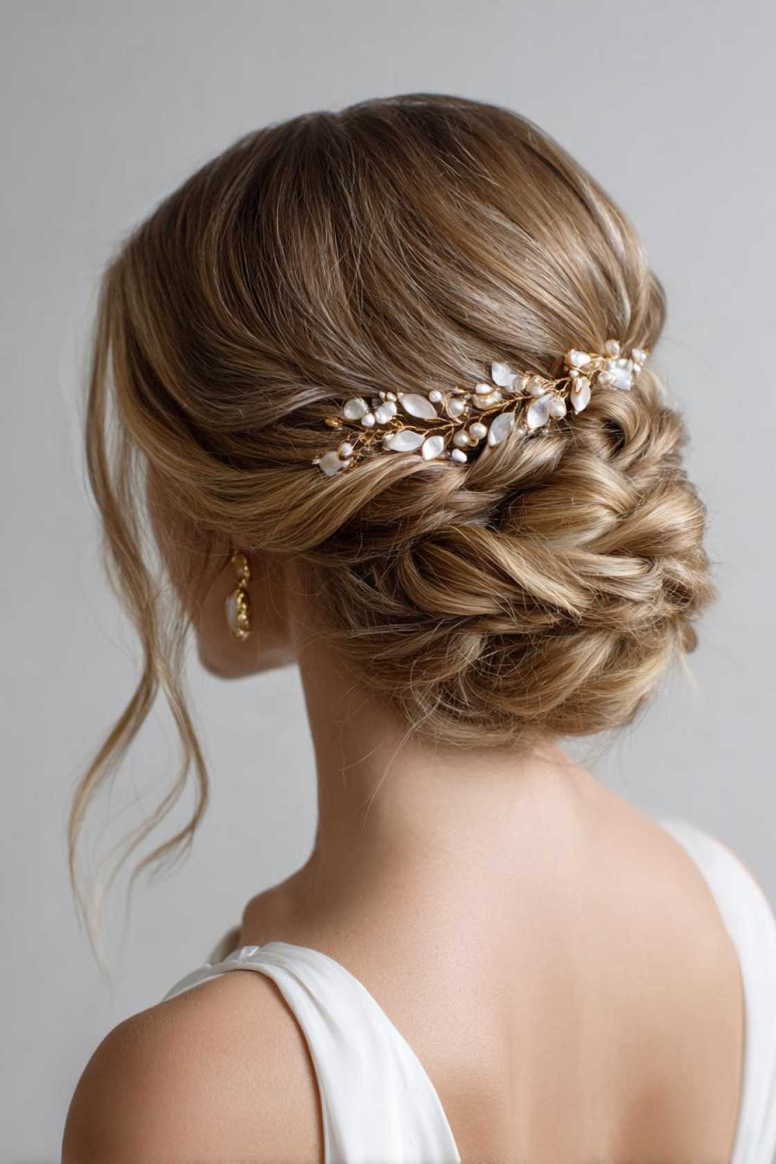 Eternal Summer Romance: 12+ Dreamy Wedding Hairstyles to Complement Your Warm-Weather Vows. - 4. Twisted Updo