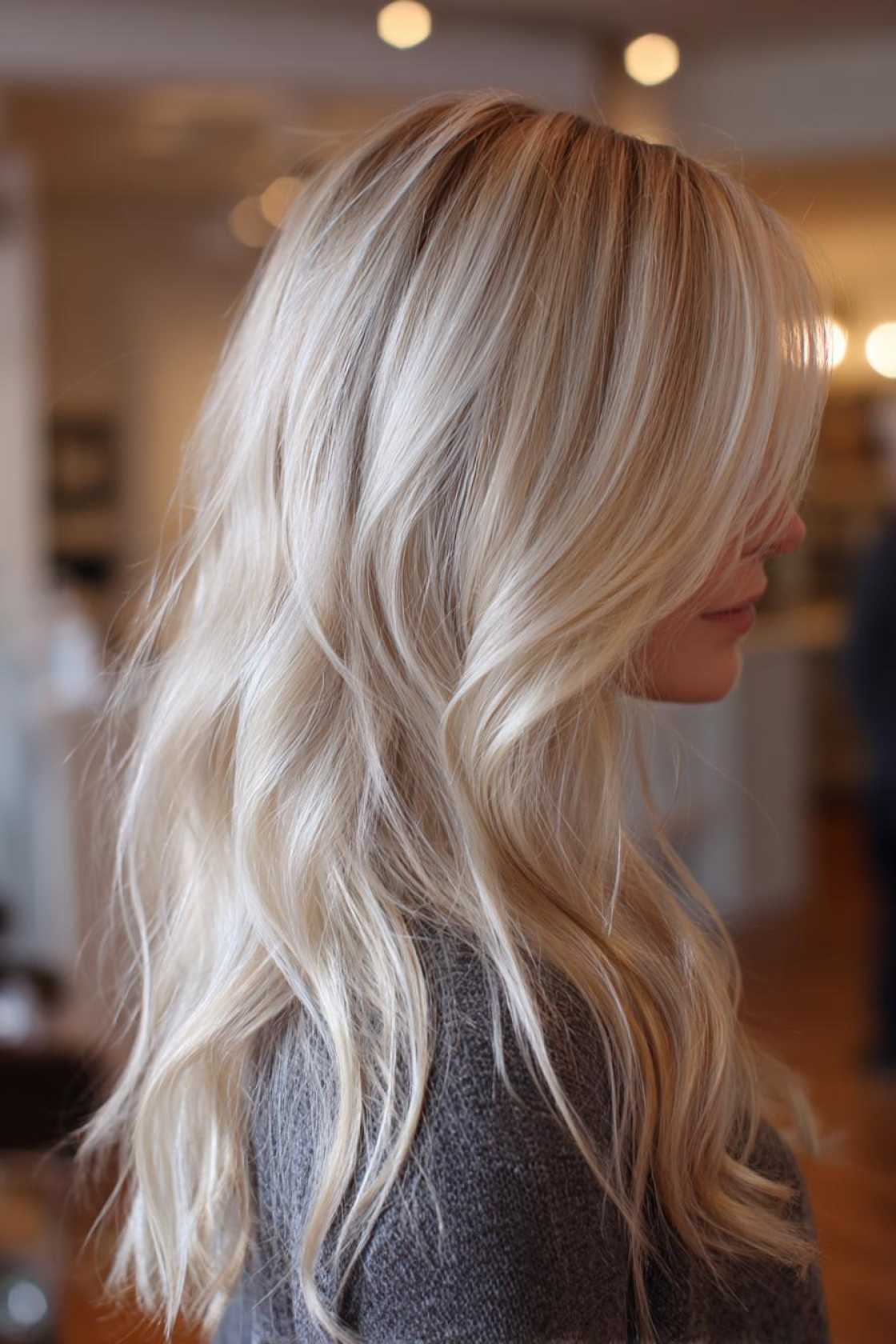 Low-Maintenance Magic: 20+ Gray Blending Looks for Dark Hair That Grow Out Beautifully. - 11. Silver Babylights