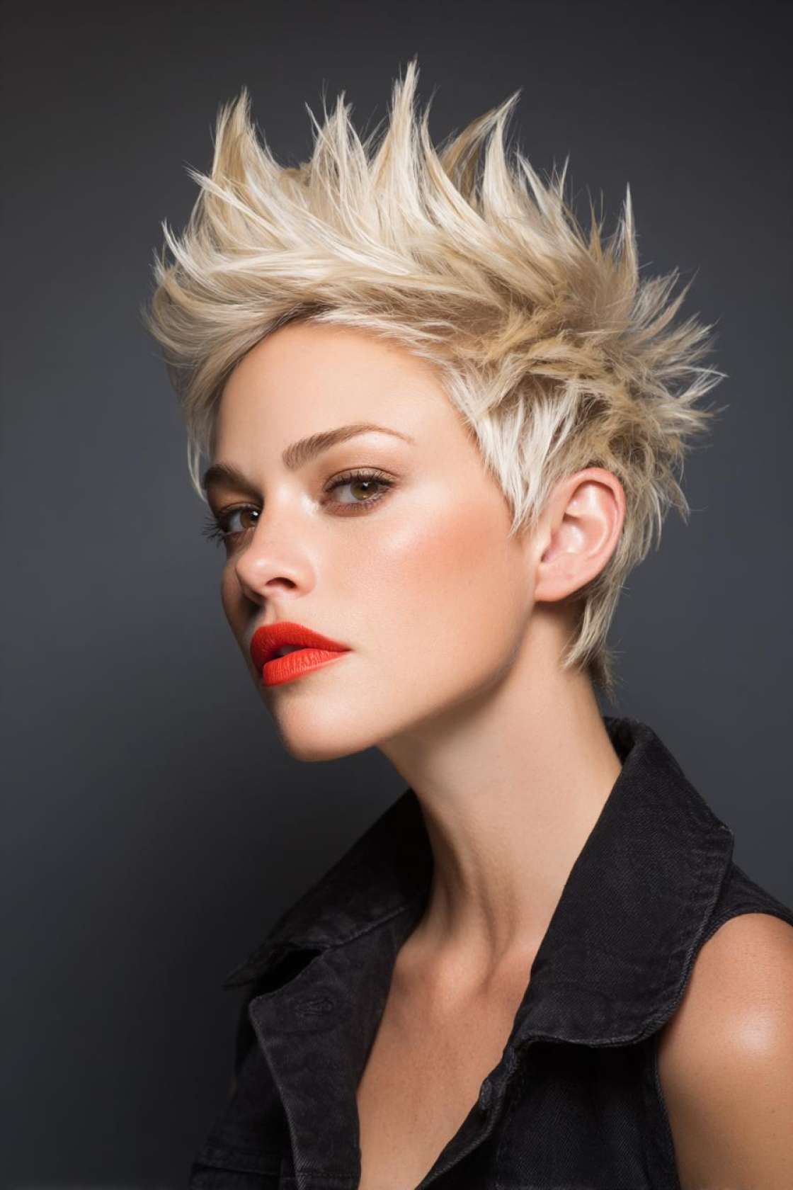 Pixie Power for Round Faces: 12+ Chic Styles That Add Height & Definition. - 3. The Spiky Pixie