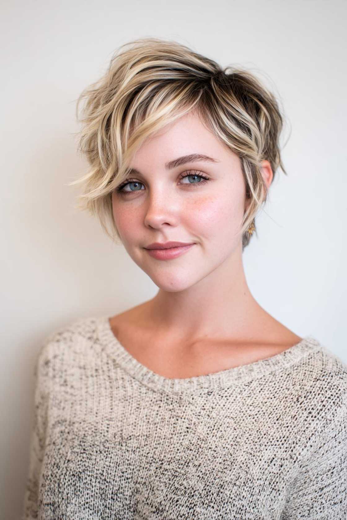 Pixie Power for Round Faces: 12+ Chic Styles That Add Height & Definition. - 7. The Long Pixie