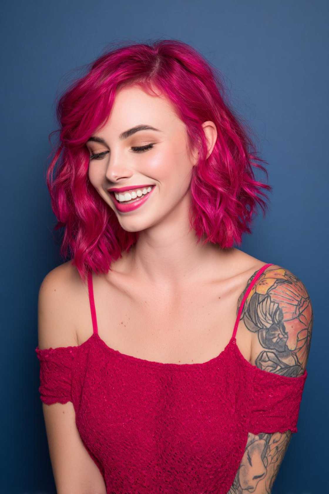 Show Your Colors: 15+ Creative Pride Hairstyle Ideas for Every Hair Length. - 3. Full Head of Temporary Color