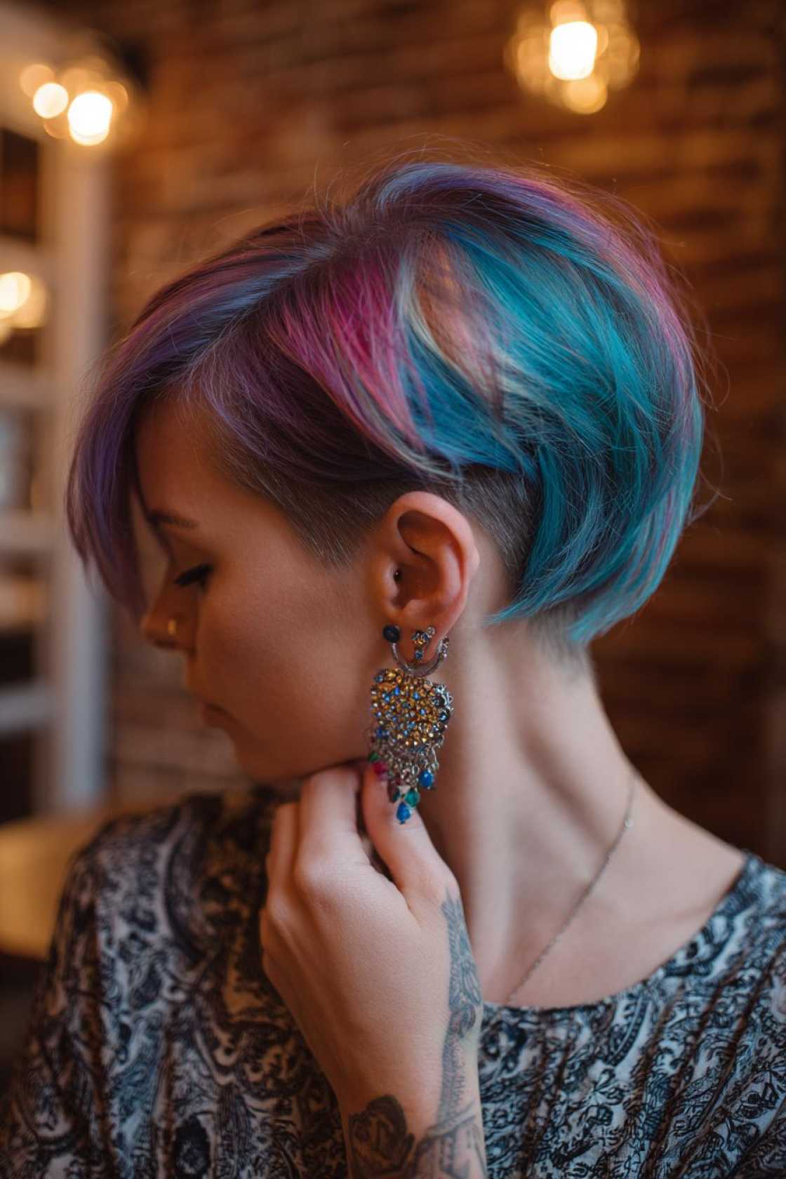 Show Your Colors: 15+ Creative Pride Hairstyle Ideas for Every Hair Length. - 9. Rainbow Undercut