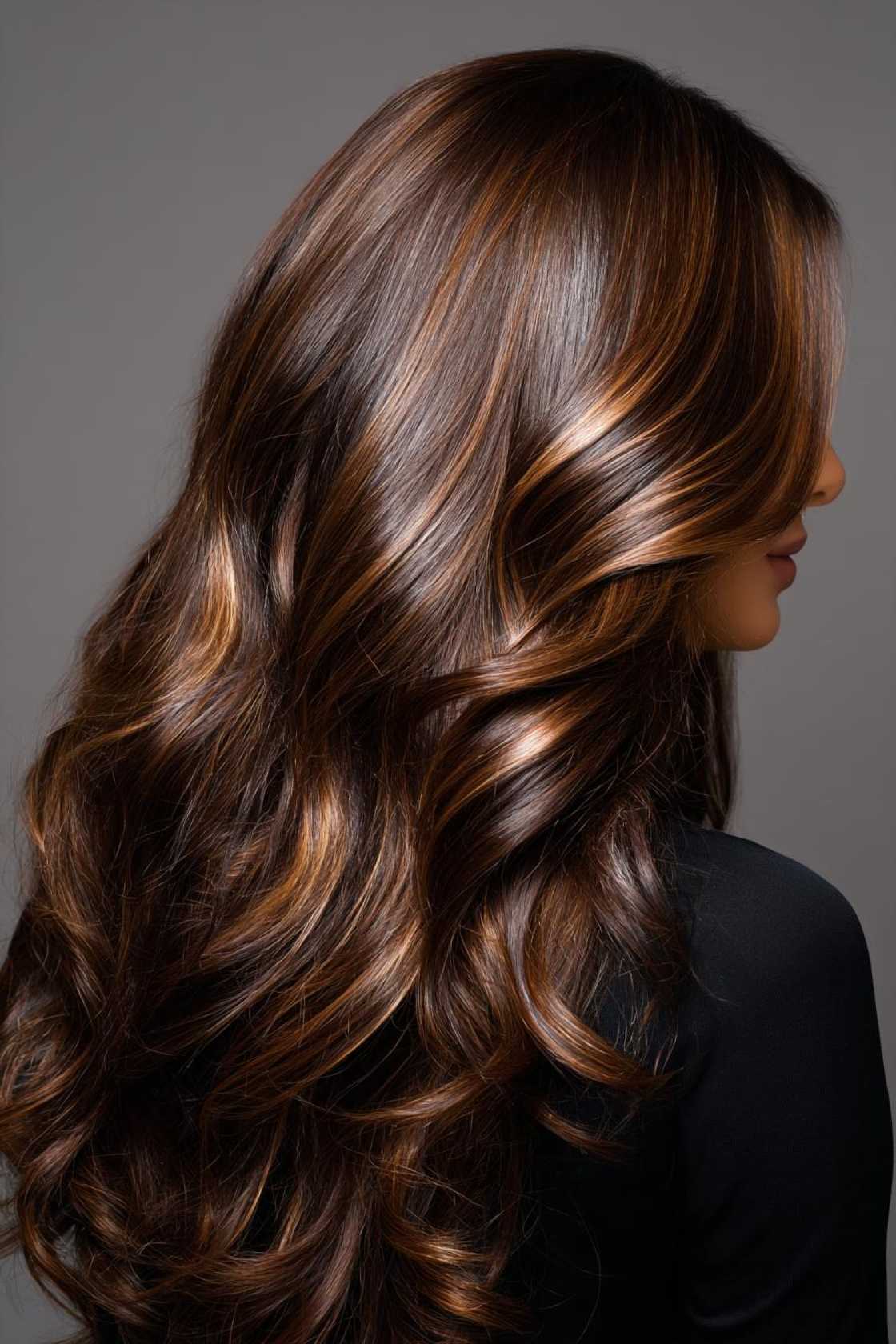 The Art of Understated Glam: 10+ Sophisticated Color Enhancements for Brunettes. - 11. Cool Espresso Lowlights
