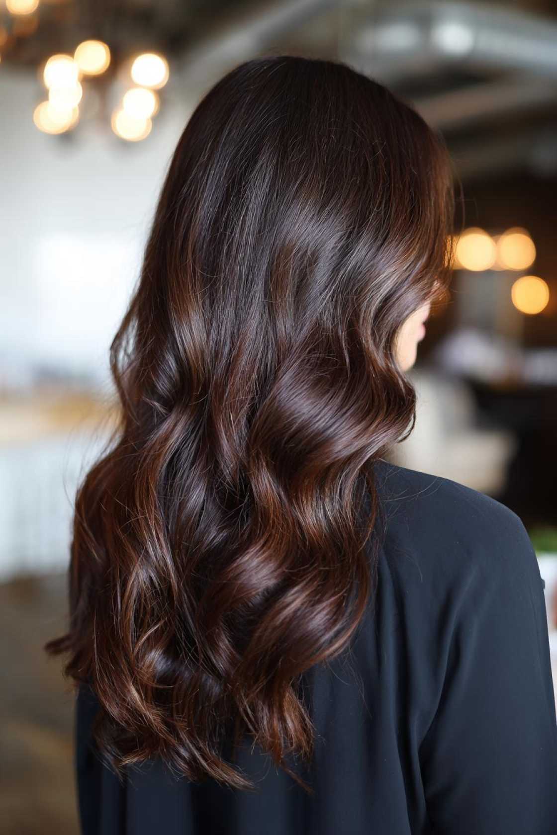The Art of Understated Glam: 10+ Sophisticated Color Enhancements for Brunettes. - 1. Chocolate Swirl Highlights