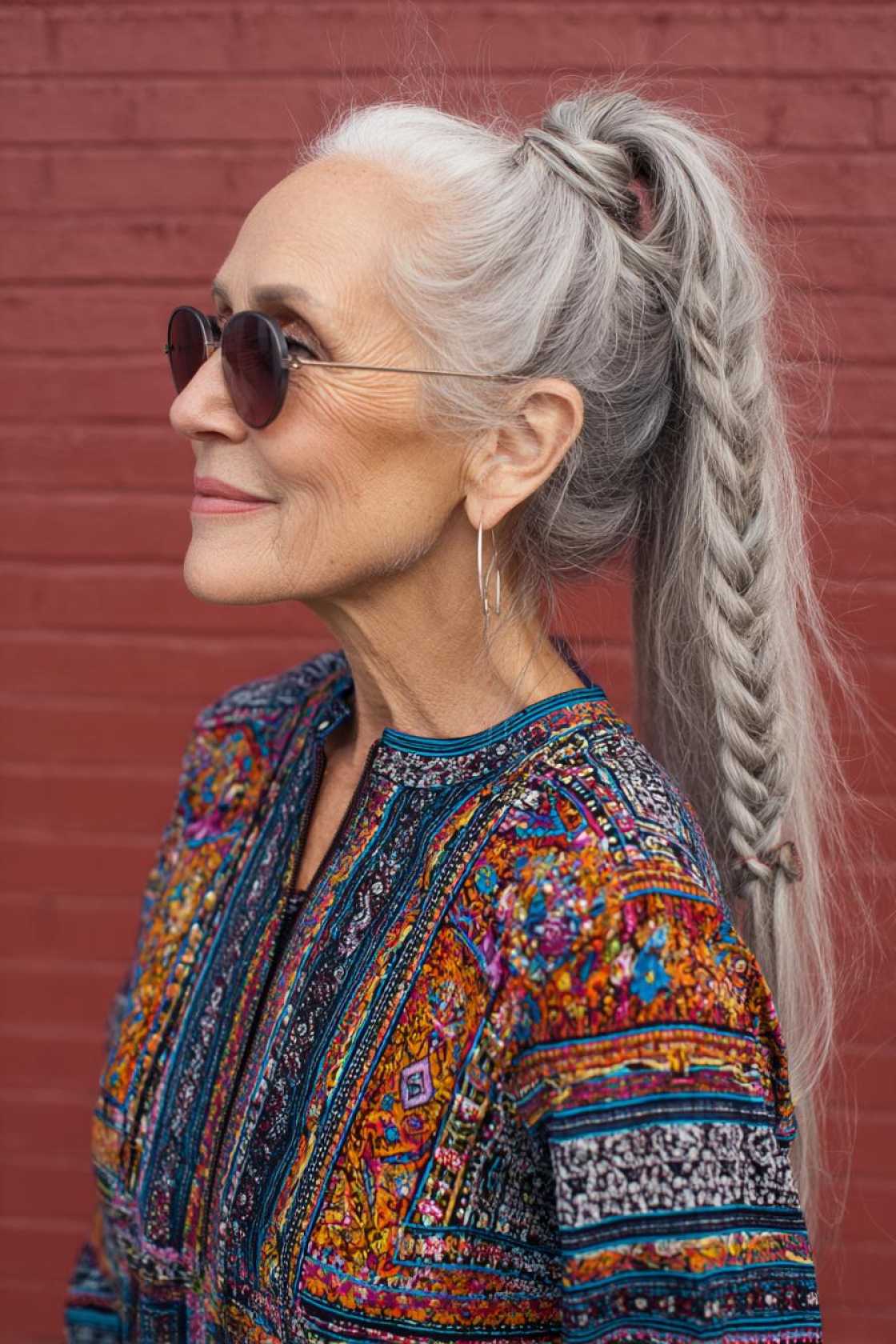 The Ultimate Guide to Chic Braids After 50: Styles, Tips & Timeless Inspiration. - 12. Braided High Ponytail