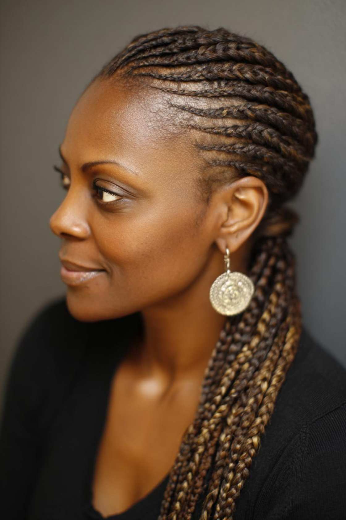 The Ultimate Guide to Chic Braids After 50: Styles, Tips & Timeless Inspiration. - 4. Ghana Braids