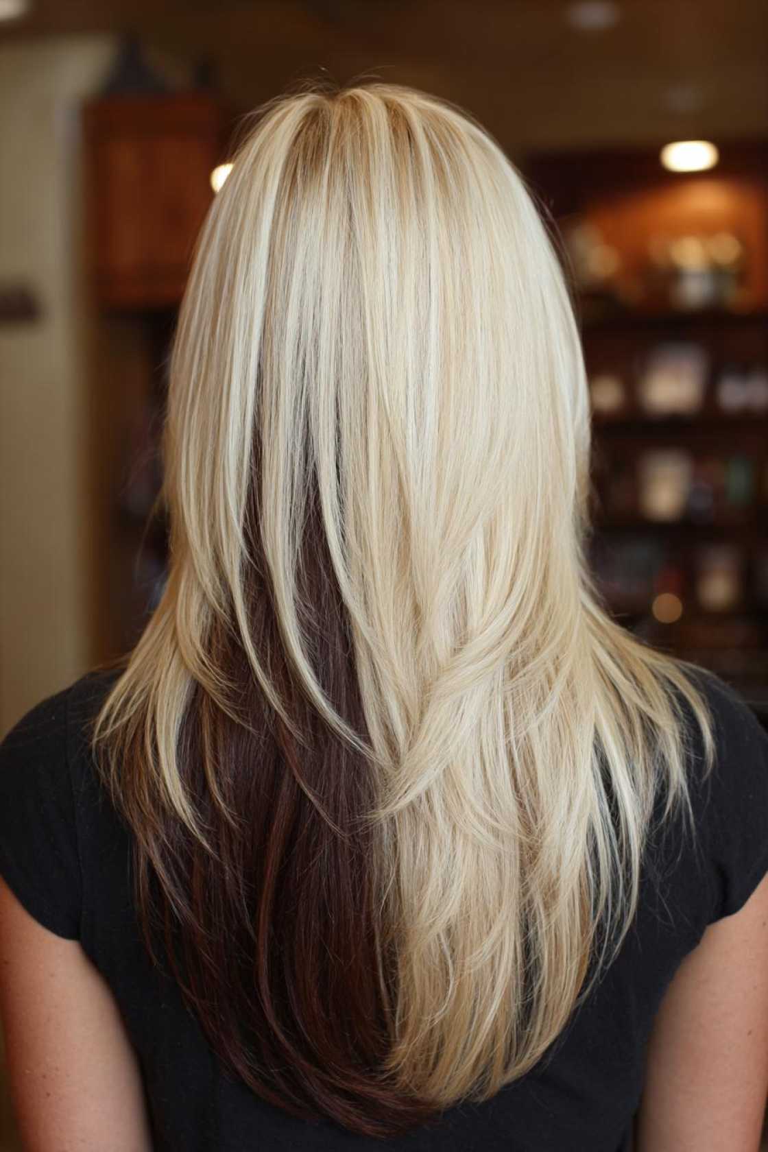 The Ultimate Neapolitan Hair Guide: Blending Chocolate, Vanilla & Strawberry Hues. - 14. Vanilla Blonde with Chocolate Undern