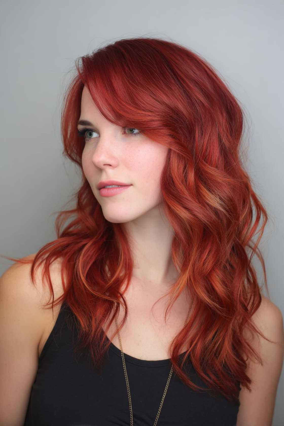 The Ultimate Neapolitan Hair Guide: Blending Chocolate, Vanilla & Strawberry Hues. - 18. Strawberry Red with Vanilla Lowlight