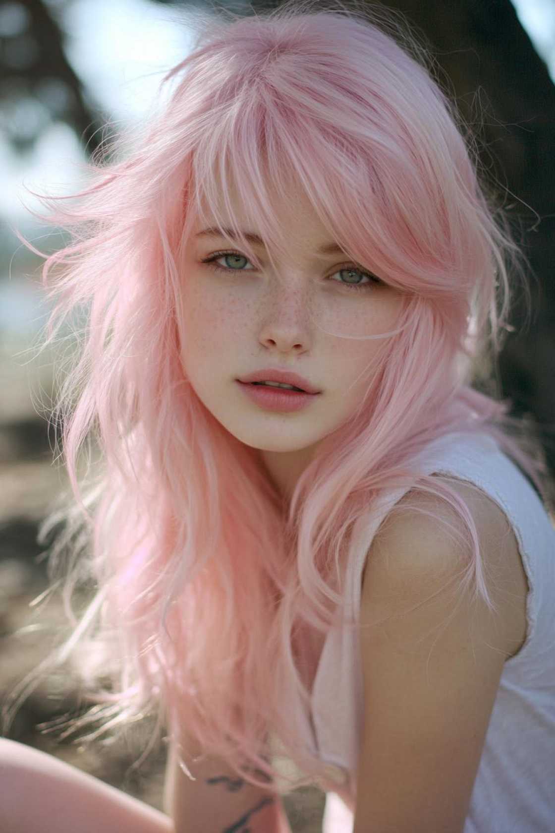 12+ Pink Wolf Cut Hairstyle Ideas Mixing Rough Layers with Feminine Color - Choosing Your Perfect Pink Shade