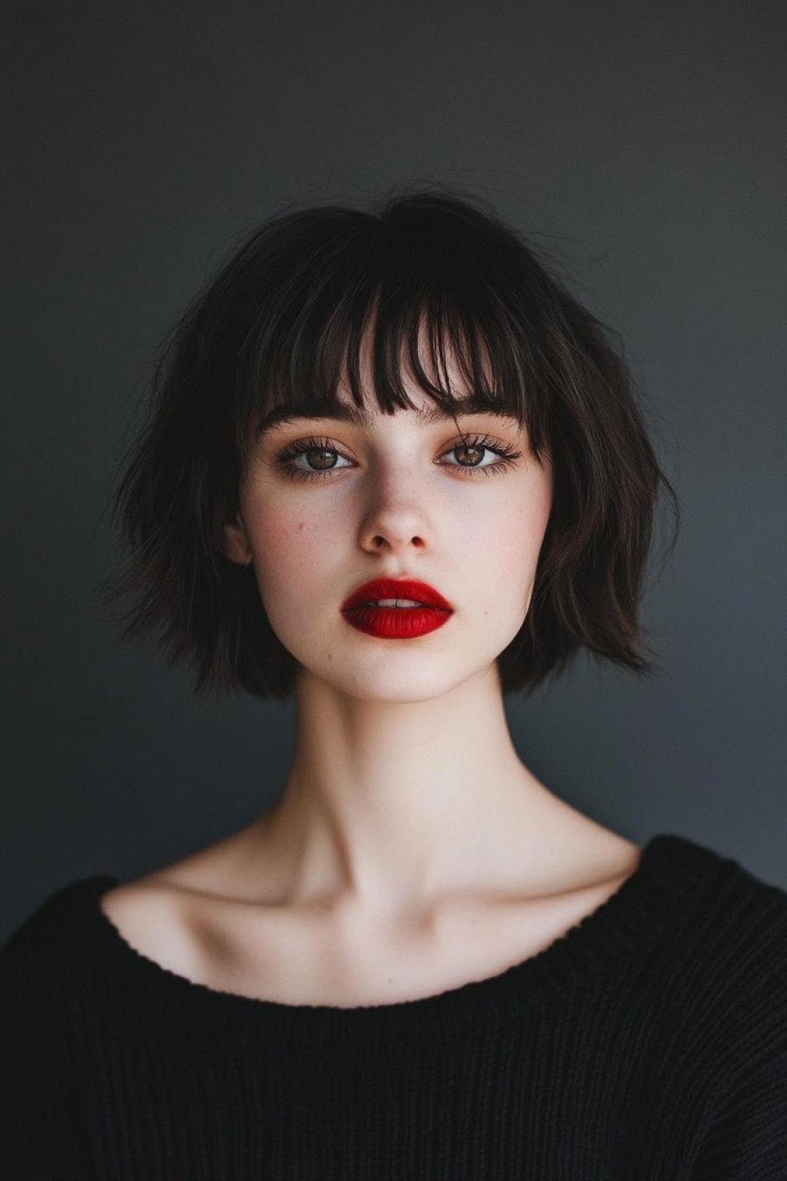 Bold & Beautiful: 12+ Short Haircuts with Bangs That Add Instant Edge - 5. The Bowl Cut with Bangs