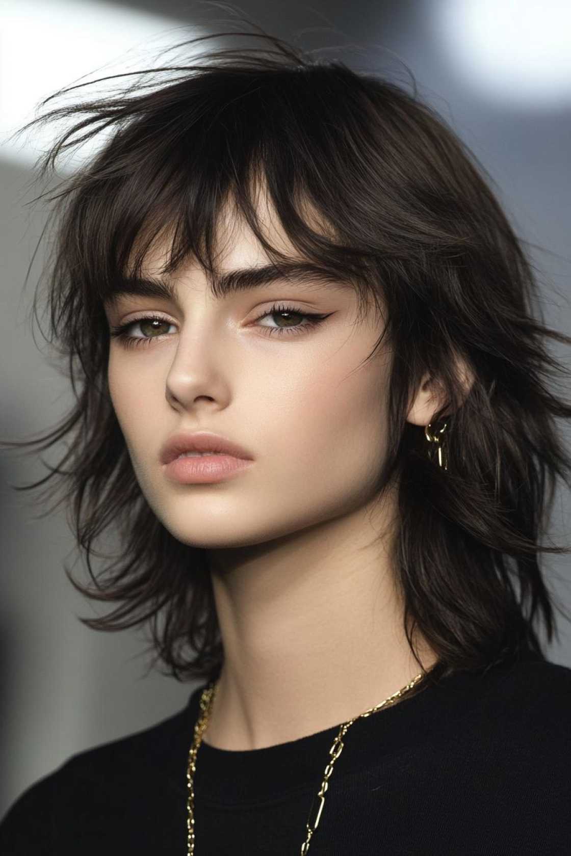 Bold & Beautiful: 12+ Short Haircuts with Bangs That Add Instant Edge - 3. The Modern Mullet with Bangs
