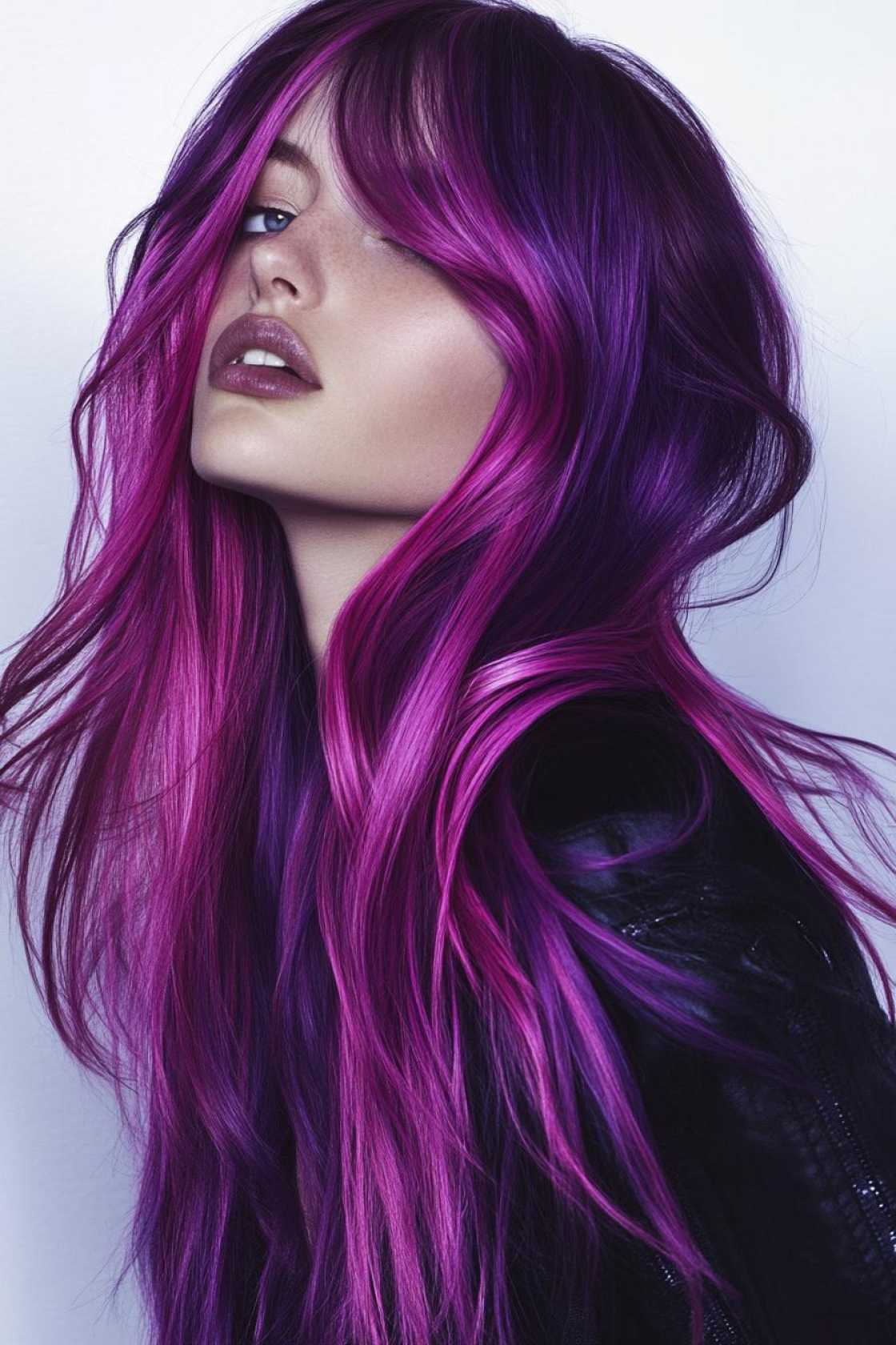 Color Play: 12+ Calico Hair Combinations That Turn Heads - 4. Magenta Melody