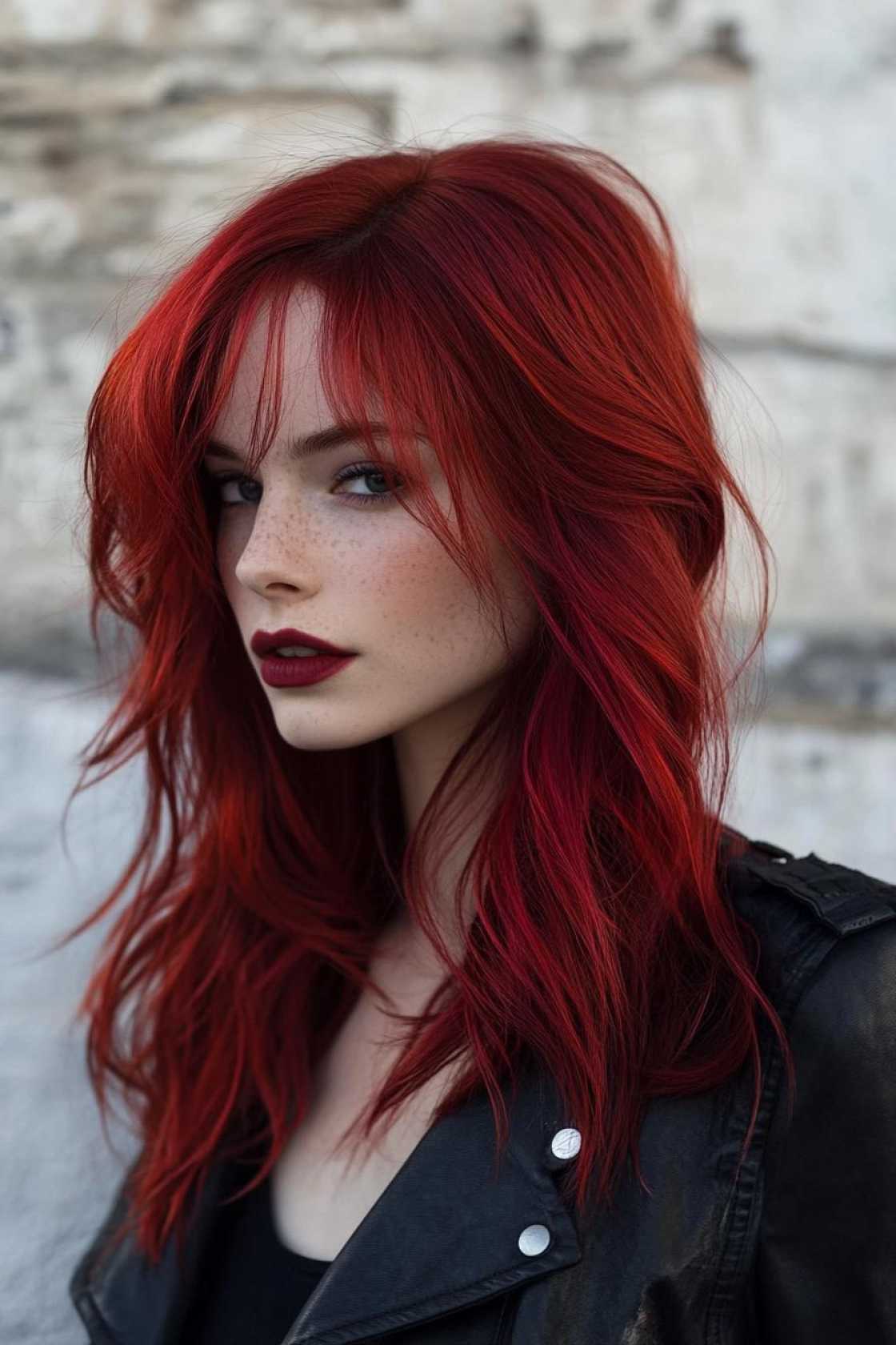 Color Play: 12+ Calico Hair Combinations That Turn Heads - 1. Ruby Red Radiance