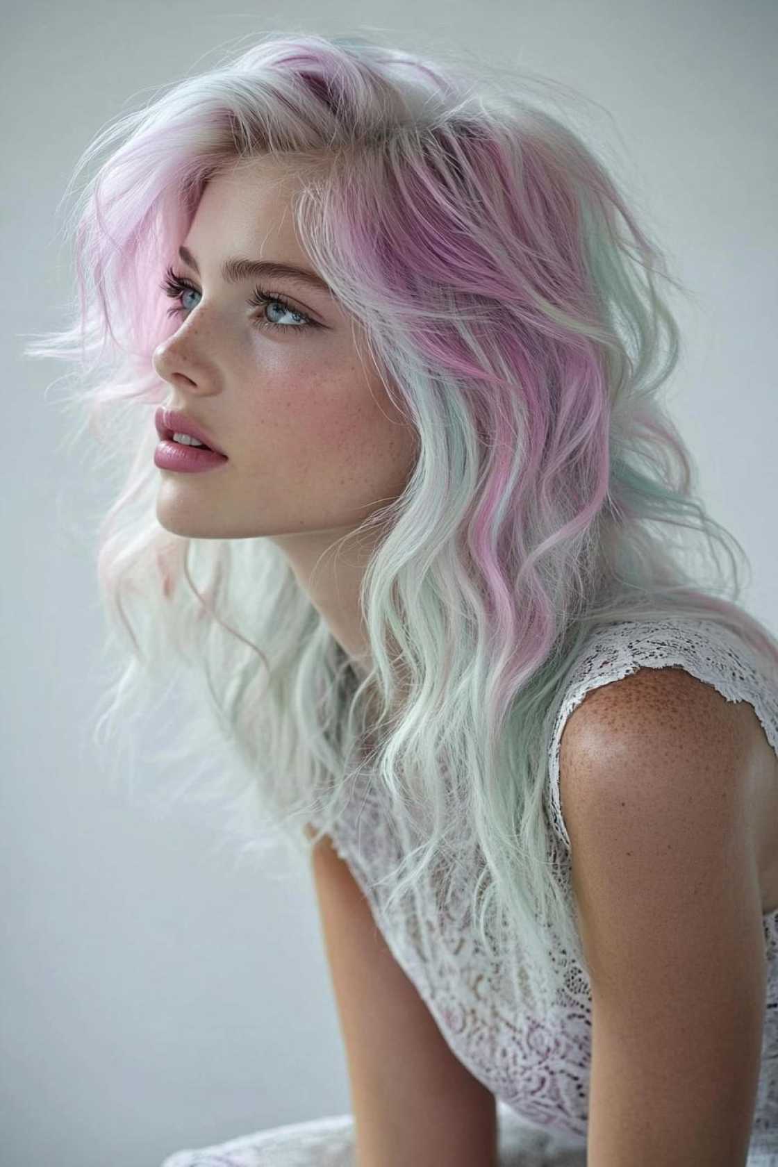 Color Play: 12+ Calico Hair Combinations That Turn Heads - 11. Pastel Patchwork