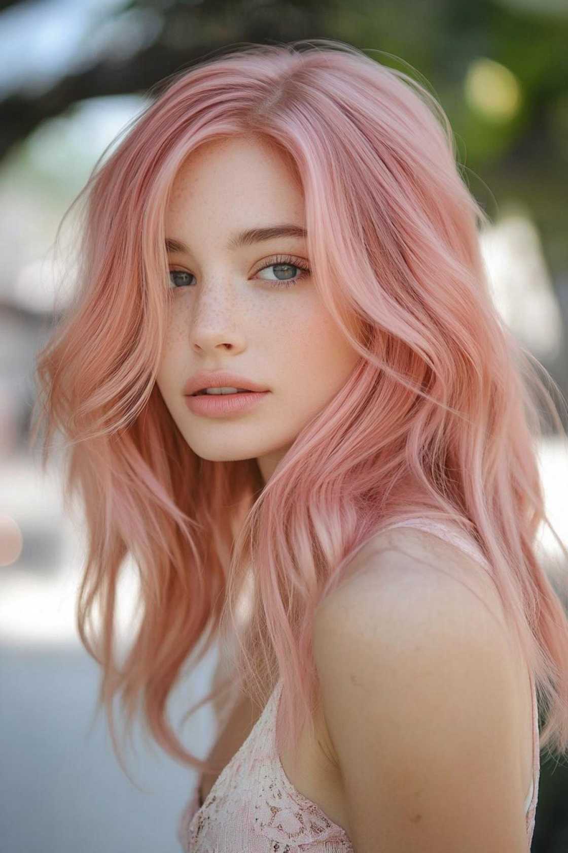 Color Play: 12+ Calico Hair Combinations That Turn Heads - 8. Rose Gold Rhapsody