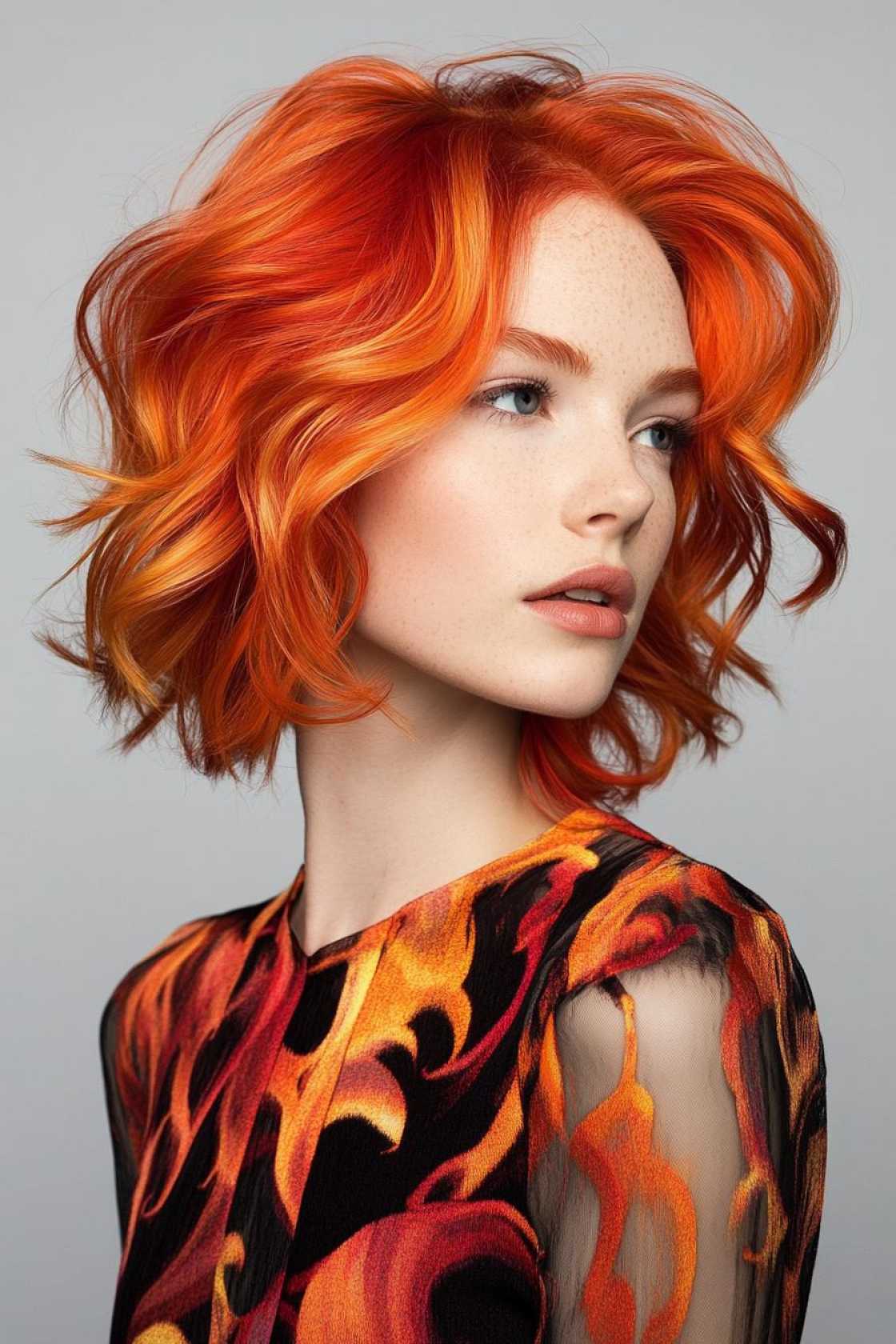 Color Play: 12+ Calico Hair Combinations That Turn Heads - 6. Copper Carnival