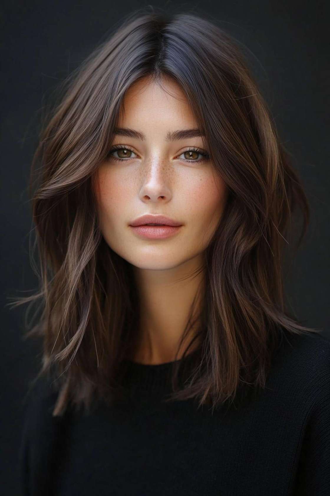 Cool Girl Energy: 14+ Choppy Lob Ideas for Effortless Texture - 2. The Minimalist Choppy Lob