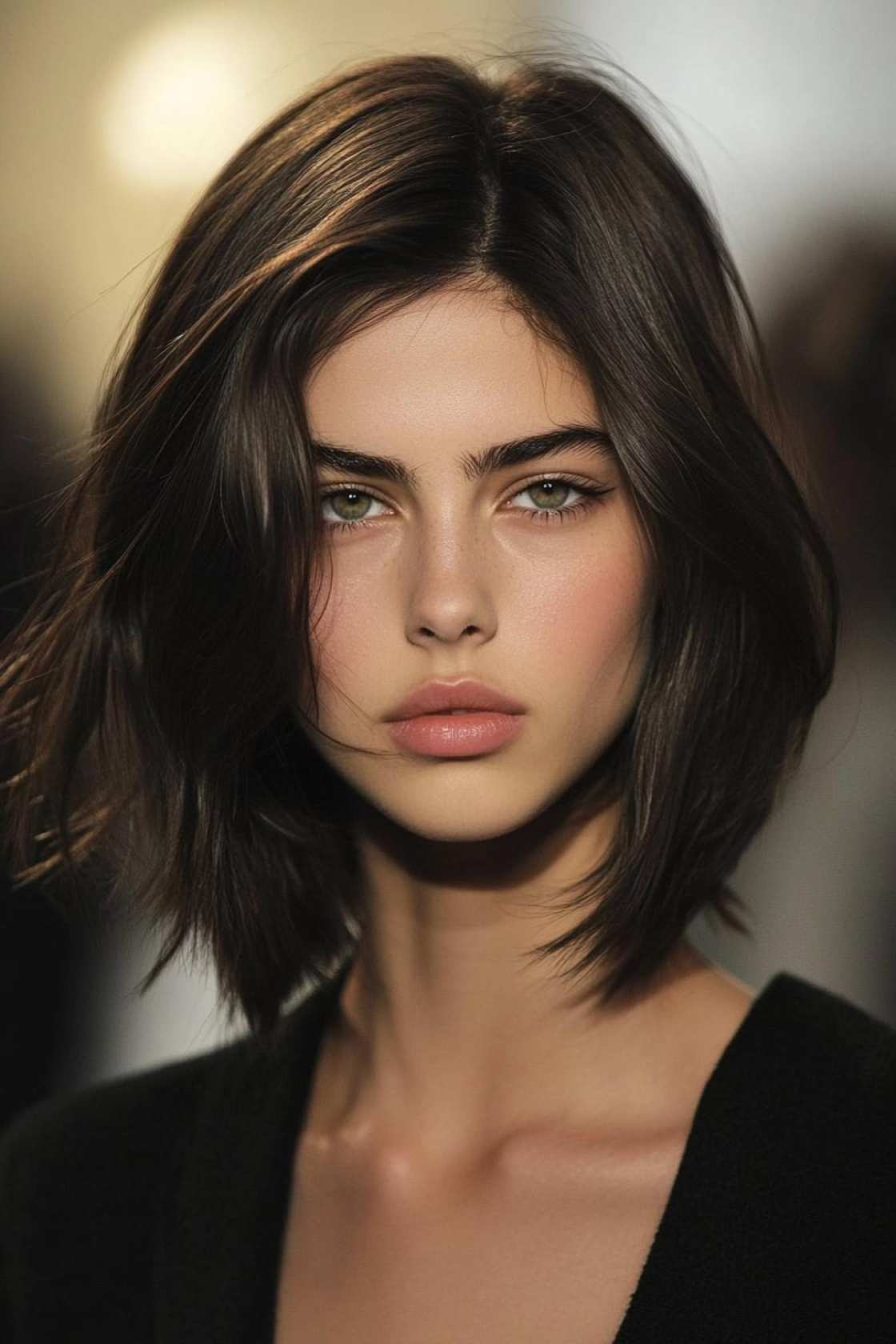 Cool Girl Energy: 14+ Choppy Lob Ideas for Effortless Texture - 12. The Deep Side Part Choppy Lob
