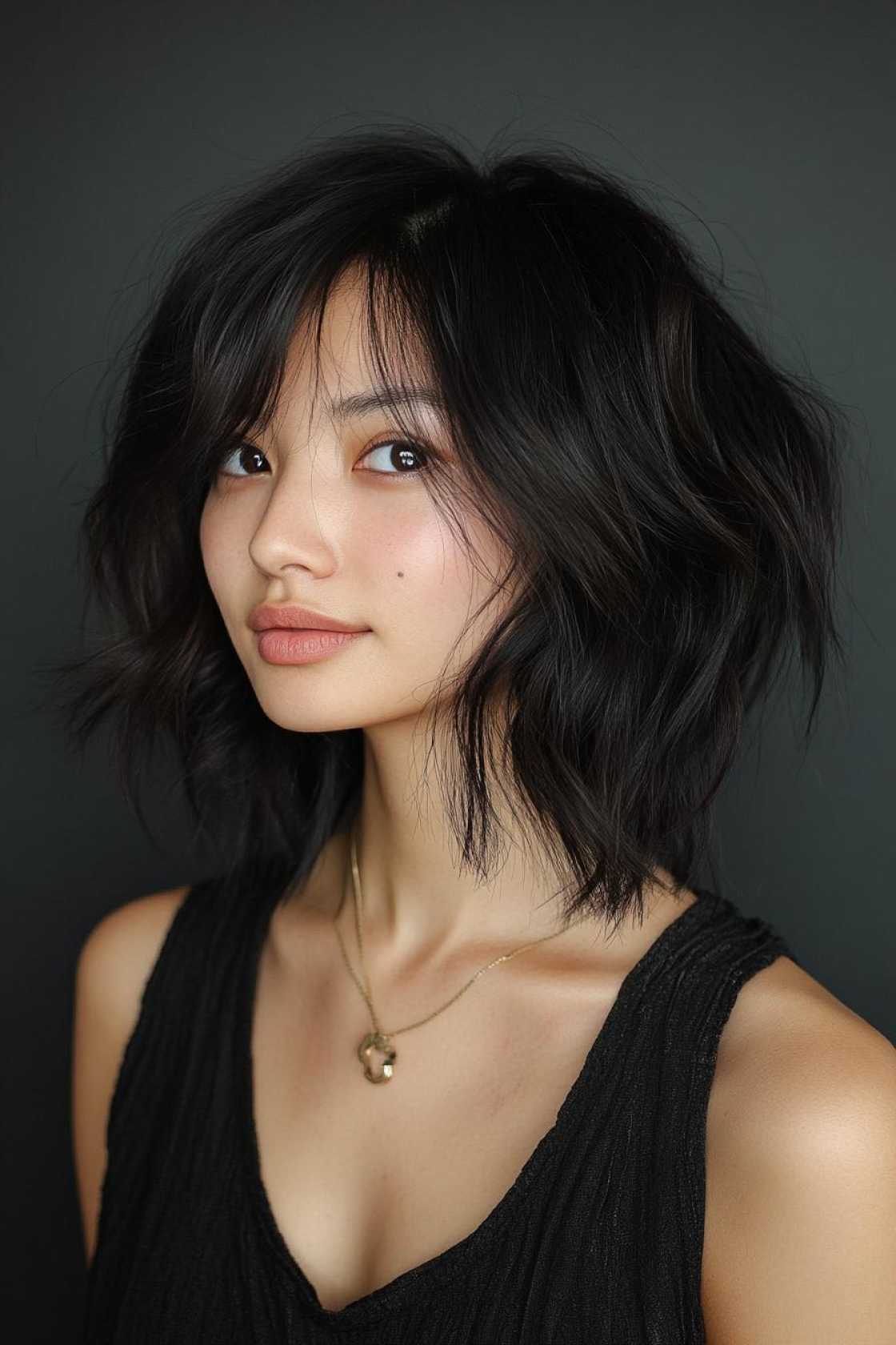 Cool Girl Energy: 14+ Choppy Lob Ideas for Effortless Texture - 10. The Textured Bob with Choppy Ends