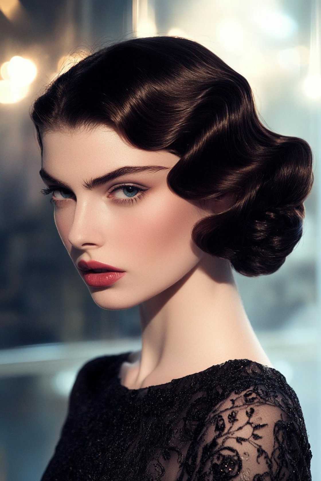 Retro Chic: 13+ Flapper Hair Ideas That Capture Timeless 1920s Beauty - 2. The Side Part with Volume