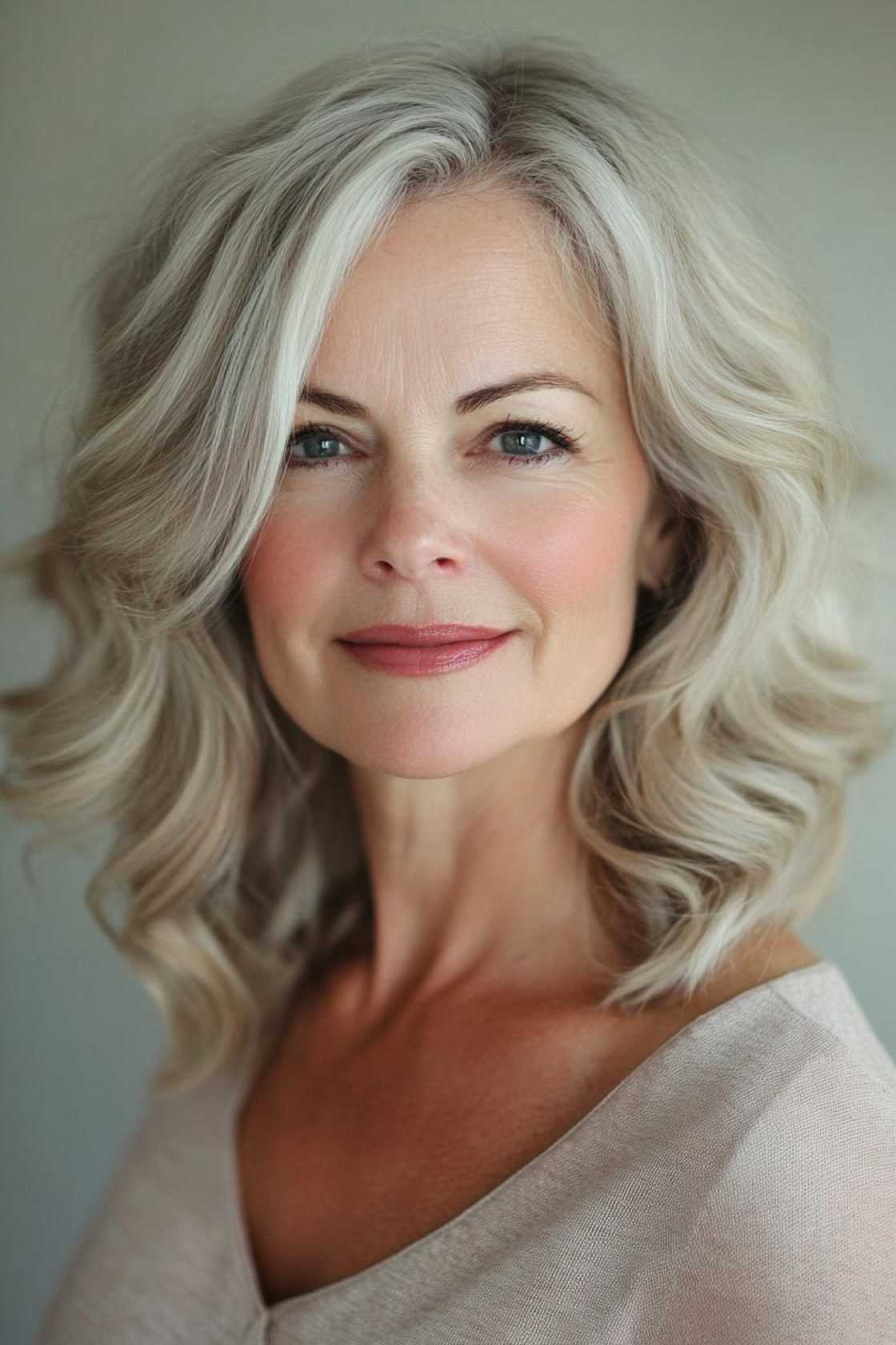 Timeless Grace: 12+ Holiday Hairstyles That Flatter Women Over 50 - 12. Soft, Voluminous Waves