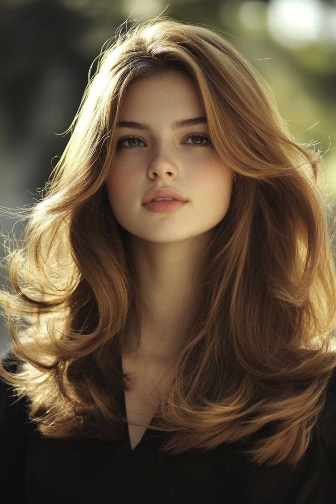 Warm Layers: 12+ Winter Hair Ideas for Round-Face Shapes - 3. The Voluminous Blowout