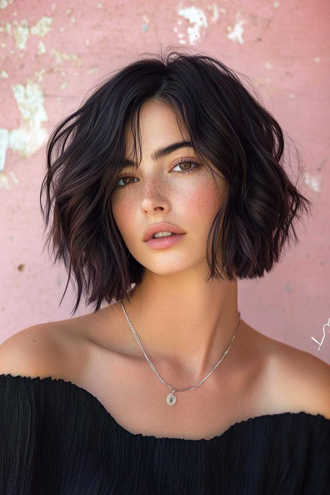 12+ Power Bob Hairstyles Bringing Bold Shape and High-Impact Confidence - 4. The Wavy Power Bob